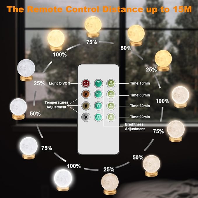 Light Therapy Lamp,10000 Lux Sun Lamp with 3 Color Temperatures,Adjustable Brightness,Timer & Memory Function, Happy Daylight Lamp，Full Spectrum Light with Remote Control for Home, Office