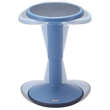 ECR4Kids SitWell Wobble Stool, Adjustable Height, Active Seating, Powder Blue