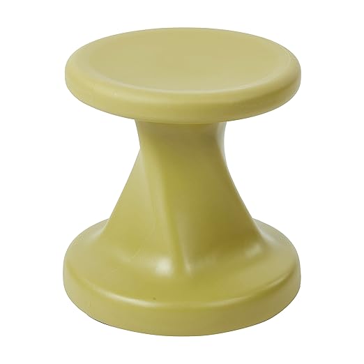 ECR4Kids Twist Wobble Stool, 14in Seat Height, Active Seating, Fern Green