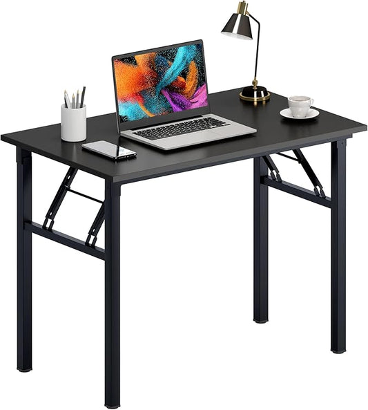 Need Computer Desk Folding Table Writing Desk/Compact Desk/Foldable Desk with BIFMA Certification, No Install Needed, Black AC5CB-100-60