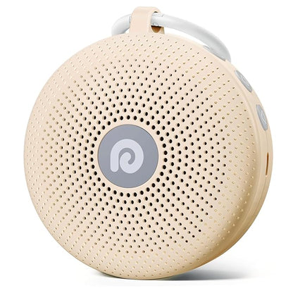 Dreamegg White Noise Machine - Portable Sound Machine for Baby Adult, Features Powerful Battery, 21 Soothing Sound, Noise Canceling for Office,Sound Therapy for Home,Travel, Registry Gift, Light Khaki