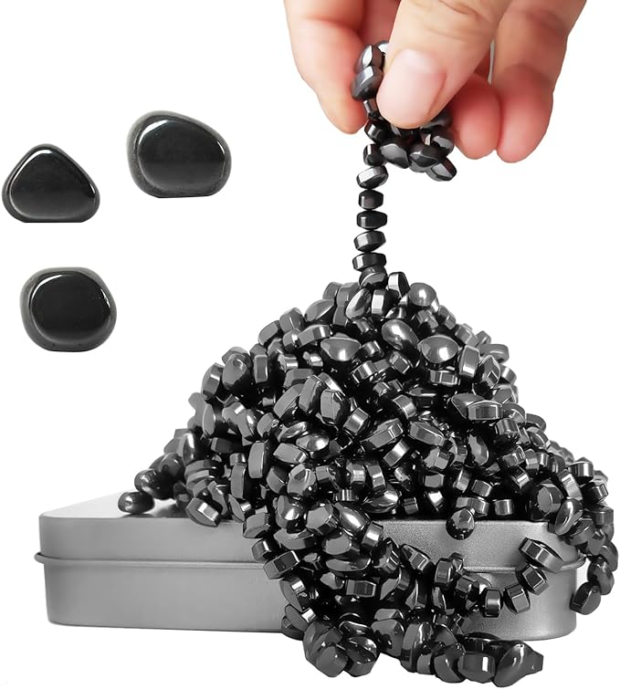 Mini Magnetic Balls, Over 600 Ferrite Mini Magnet Stones, Adult Fidgets Magnetic Balls Toys for Anxiety and Stress, Desk Magnet Balls Toys in Office, Metal Fidget Magnets Putty Gift for Adults