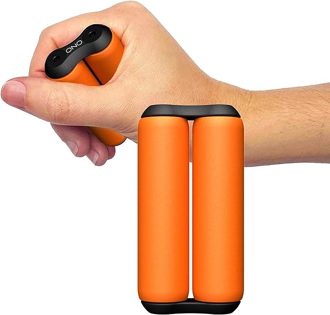 ONO Roller - Handheld Fidget Toy for Adults | Help Relieve Stress, Anxiety, Tension | Promotes Focus, Clarity | Compact, Portable Design (Junior Size/ABS Plastic, Orange)