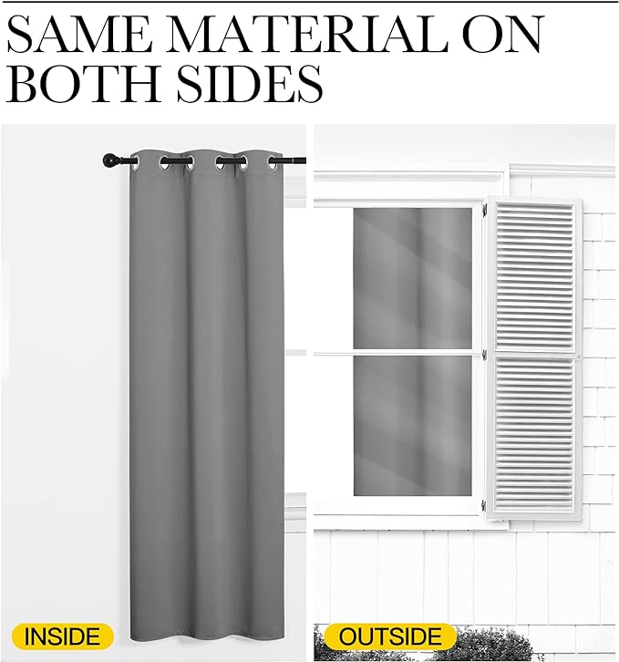 NICETOWN Room Separating Divider, Room Divider Curtain Screen Partitions, Vertical Blind for Sling Door, Blackout Window Curtains Privacy Blinds for Patio (Silver Grey, 1 Panel, 9ft Tall x 10ft Wide)