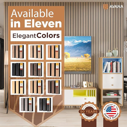 Avana Acoustic Wall Panels Color Samples Pack - Premium Wood Panels for Wall Decor - Interior Sound Proofing and Acoustic Panels