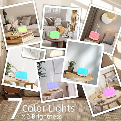 300ML Aromatherapy Essential Oil Diffuser with Remote Control, 7 LED Color Changing Light, for Bedroom Home Large Room