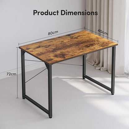 CubiCubi Computer Desk, 32 inch Small Home Office Desk for Small Spaces, Modern Simple Style for Home, Office, Study, Writing, Vintage