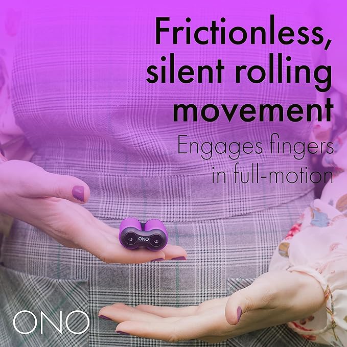 ONO Roller - Handheld Fidget Toy for Adults | Help Relieve Stress, Anxiety, Tension | Promotes Focus, Clarity | Compact, Portable Design (Junior Size/ABS Plastic, Purple)