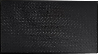 Amazon Basics Rectangular Non-slip Anti-Fatigue Standing Comfort Mat for Home and Office, 5 Pack, 20 x 36 Inch, Black