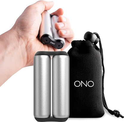 ONO Roller - Handheld Fidget Toy for Adults | Help Relieve Stress, Anxiety, Tension | Promotes Focus, Clarity | Compact, Portable Design (Full Size/Aluminum, Grey)