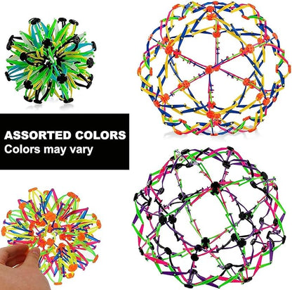 4E's Novelty Expandable Ball, Plastic Sensory Sphere for Kids and Adults