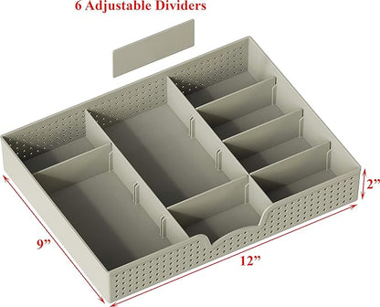 Simple Houseware Desk Monitor Stand Riser with Adjustable Organizer tray