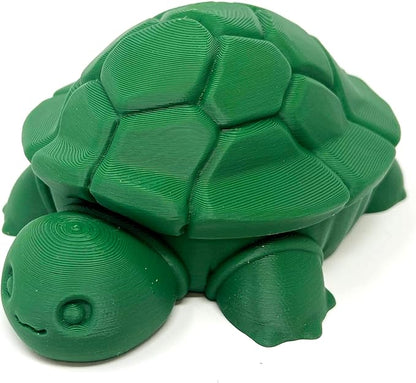 Munnygrubbbers - Mini Desktop Turtle Sand Box - 6 x 6 in - Stress Relief - includes Soft Moldable Play Sand and Mini Tool Accessories - Novelty Gift - Desktop Decor - Zen Garden - (Silver)