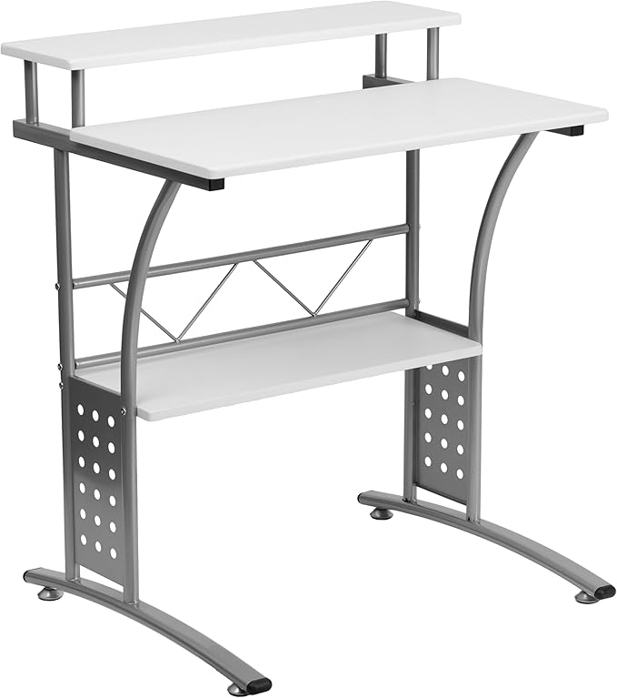 Flash Furniture Clifton White Computer Desk 28 Inch