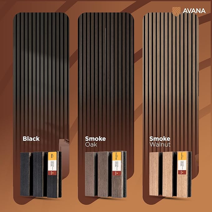 Avana Acoustic Wall Panels Color Samples Pack - Premium Wood Panels for Wall Decor - Interior Sound Proofing and Acoustic Panels