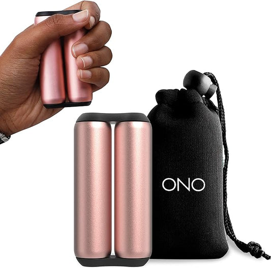 ONO Roller - Handheld Fidget Toy for Adults | Help Relieve Stress, Anxiety, Tension | Promotes Focus, Clarity | Compact, Portable Design (Full Size/Aluminum, Rose Gold)