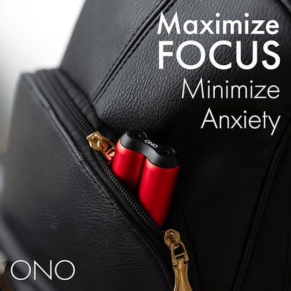 ONO Roller - Handheld Fidget Toy for Adults | Help Relieve Stress, Anxiety, Tension | Promotes Focus, Clarity | Compact, Portable Design (Junior Size/Aluminum, Red)