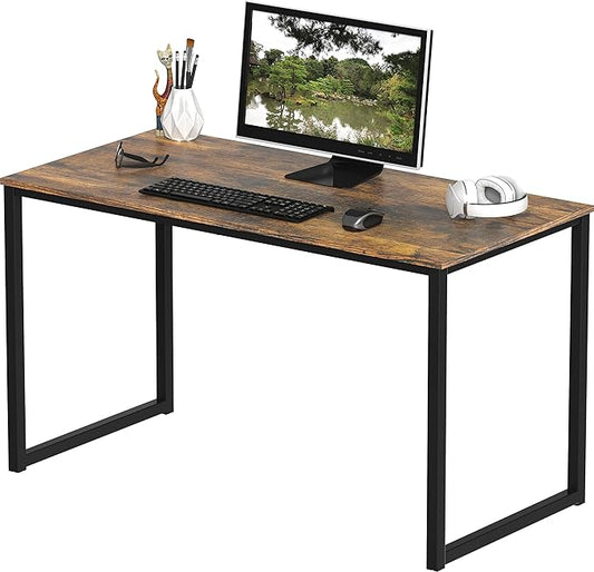 SHW Home Office 40-Inch Computer Desk, Rustic Brown