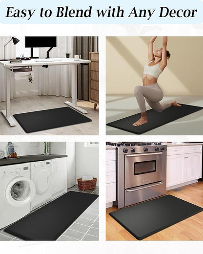 Artnice Anti Fatigue Mats for Kitchen Floor, 3/4 Inch Thick Memory Foam Kitchen Mats for Floor, Non-Slip Standing Desk Mat Waterproof Kitchen Rugs for Kitchen Floor, Office, Sink(17.3" x 28")