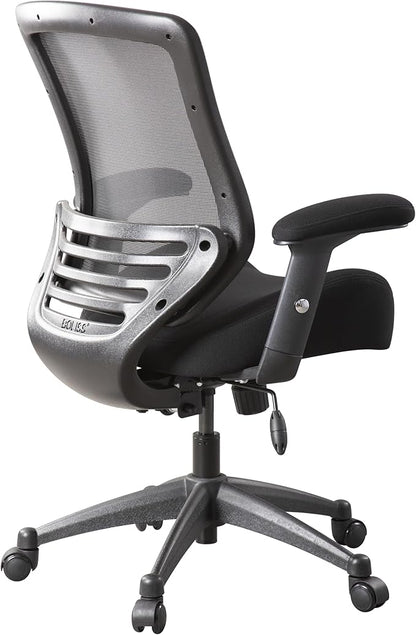 BOLISS 400lbs Ergonomic Office Chair, Home Desk Chair, Adjustable Arms, Super Soft Wide Cushion Big Mesh Chairs (Black)