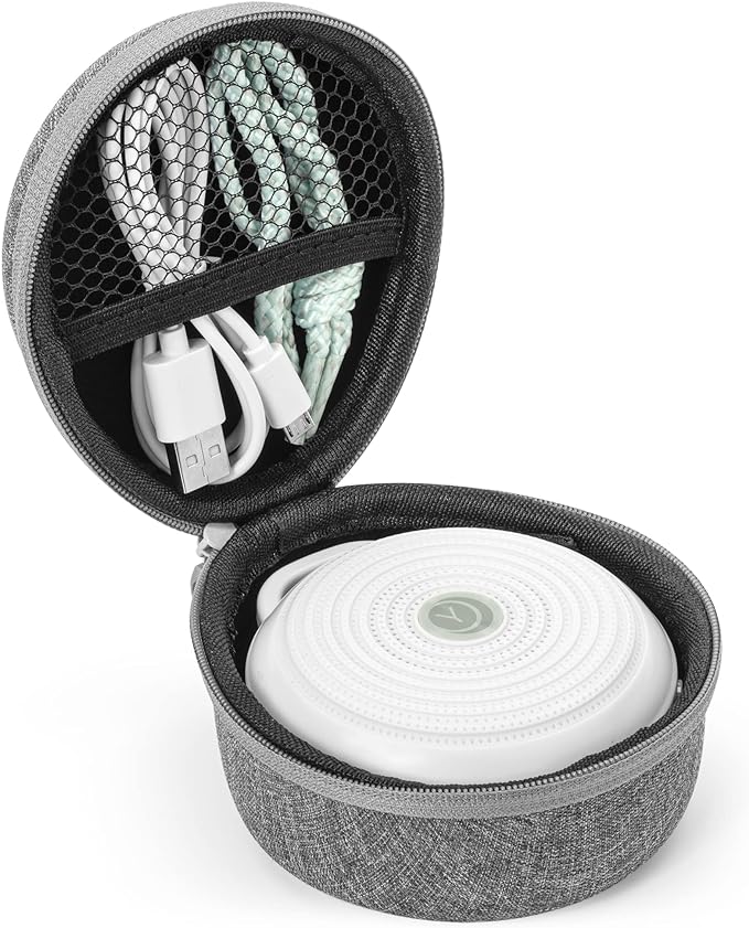 Yogasleep Crush-Resistant Travel Case for Hushh & Rohm White Noise Sound Machines, Provides Protection While Traveling, Double Stitch Zipper, Protection from Scratches & Water Splashes