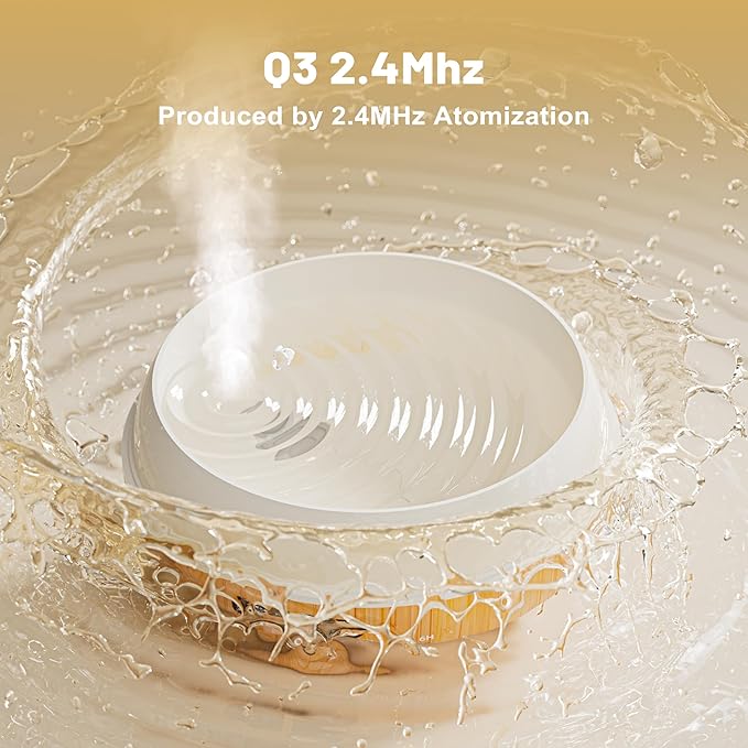 300ML Essential Oil Diffusers for Home, Portable Small Aromatherapy Diffuser, Ultrasonic Diffusers for Essential Oils, Auto Shut-Off 4 Timers 15 LED Colors for Office Home