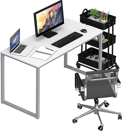 SHW Home Office 40-Inch Computer Desk, White