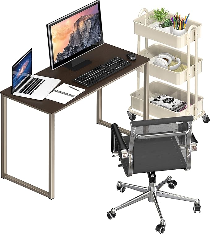 SHW Home Office 32-Inch Computer Desk, Espresso