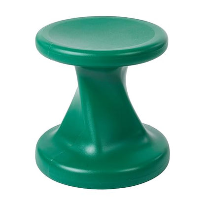 ECR4Kids Twist Wobble Stool, 14in Seat Height, Active Seating, Green