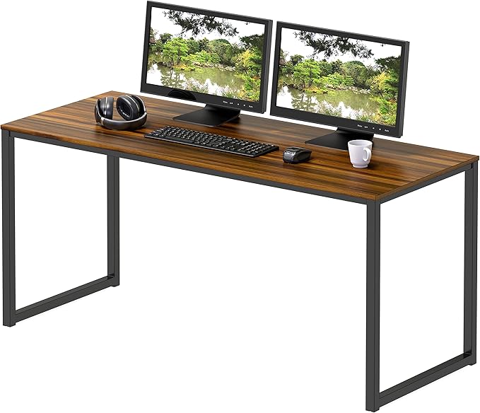 SHW Home Office 48-Inch Computer Desk, 24" Deep, Walnut