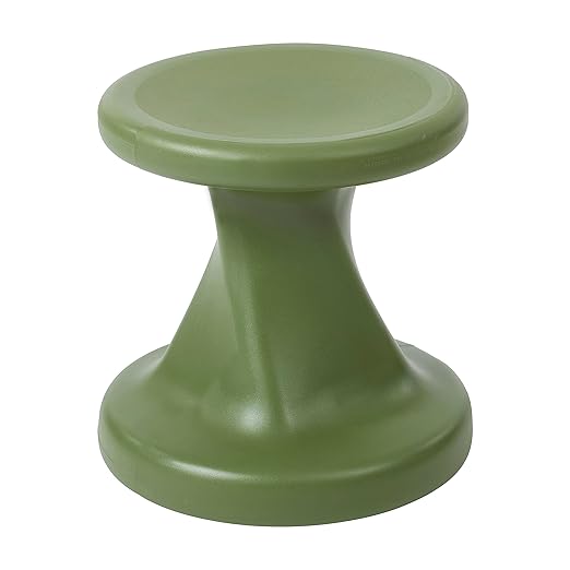 ECR4Kids Twist Wobble Stool, 14in Seat Height, Active Seating, Hunter Green