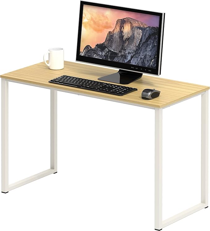 SHW Home Office 32-Inch Computer Desk, Oak