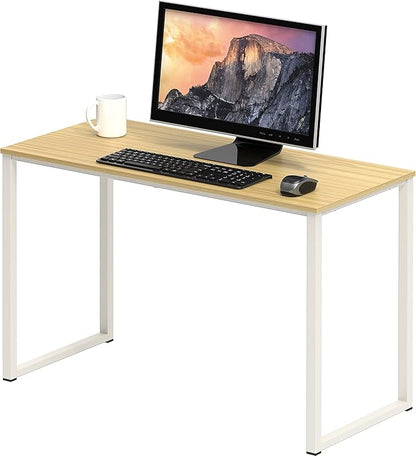 SHW Home Office 32-Inch Computer Desk, Oak