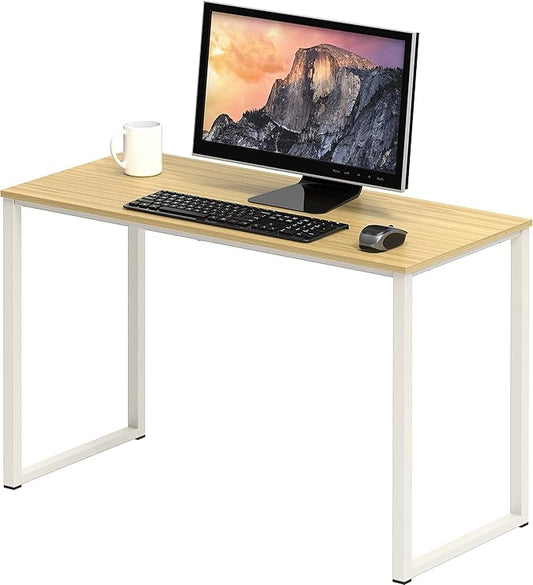 SHW Home Office 32-Inch Computer Desk, Oak