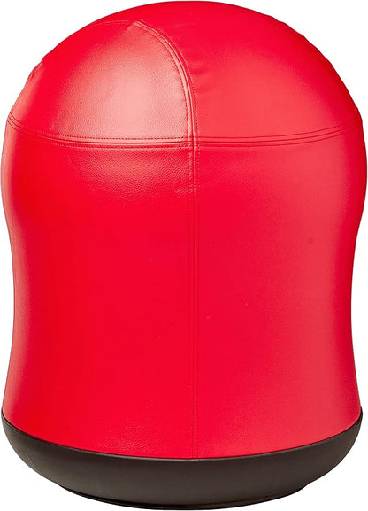 Safco Zenergy Swivel Ball Chair, Anti-Burst, Vinyl Exercise Ball Chair for Home, Office & Classroom, Ideal for K-12, Supports Active Seating, Red Vinyl