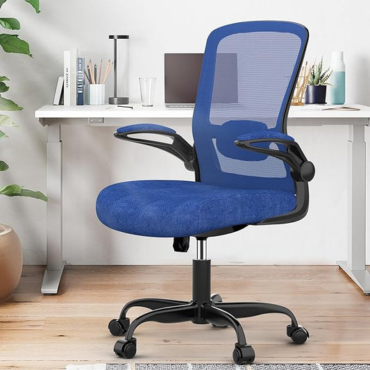 Office Chair, Ergonomic Desk Chair with Adjustable Lumbar Support, High Back Mesh Computer Chair with Flip-up Armrests-BIFMA Passed Task Chairs, Executive Chair for Home Office