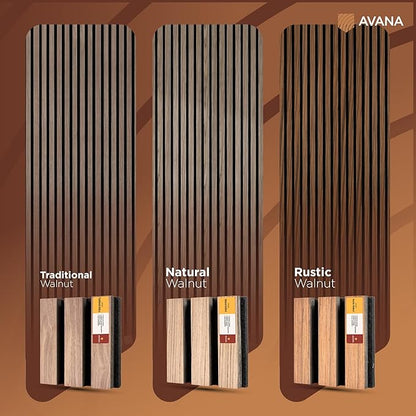 Avana Acoustic Wall Panels Color Samples Pack - Premium Wood Panels for Wall Decor - Interior Sound Proofing and Acoustic Panels