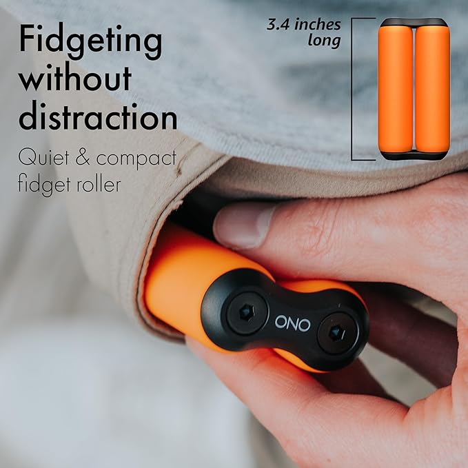 ONO Roller - Handheld Fidget Toy for Adults | Help Relieve Stress, Anxiety, Tension | Promotes Focus, Clarity | Compact, Portable Design