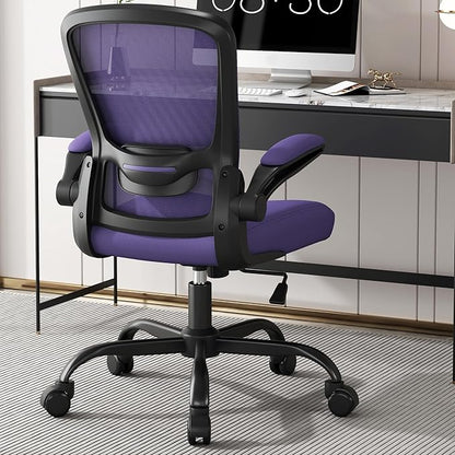 Office Chair, Ergonomic Desk Chair with Adjustable Lumbar Support, High Back Mesh Computer Chair with Flip-up Armrests-BIFMA Passed Task Chairs, Executive Chair for Home Office