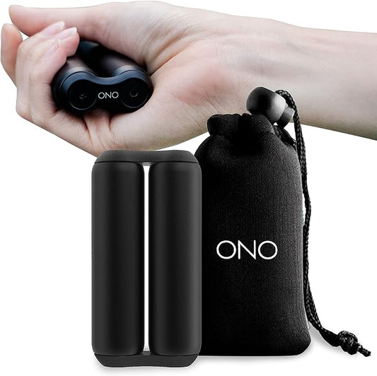 ONO Roller - Handheld Fidget Toy for Adults | Help Relieve Stress, Anxiety, Tension | Promotes Focus, Clarity | Compact, Portable Design (Full Size/Aluminum, Black)