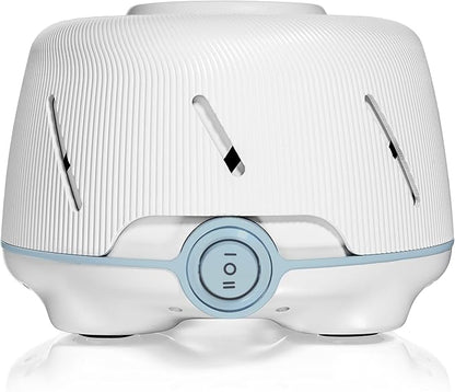 Yogasleep Dohm (White/Blue) | The Original White Noise Machine | Soothing Natural Sound from a Real Fan | Noise Cancelling | Sleep Therapy, Office Privacy, Travel | For Adults & Baby | 101 Night Trial