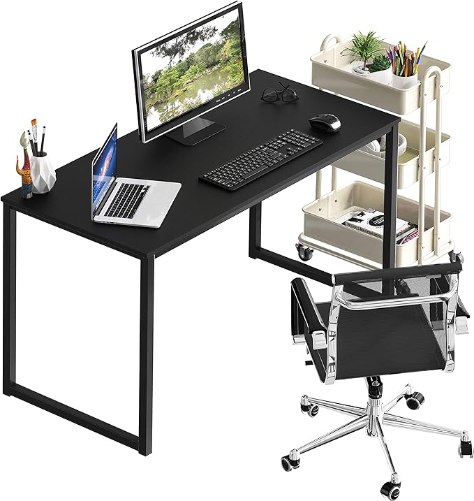 SHW Home Office 48-Inch Computer Desk, Black