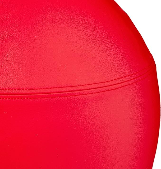 Safco Zenergy Swivel Ball Chair, Anti-Burst, Vinyl Exercise Ball Chair for Home, Office & Classroom, Ideal for K-12, Supports Active Seating, Red Vinyl