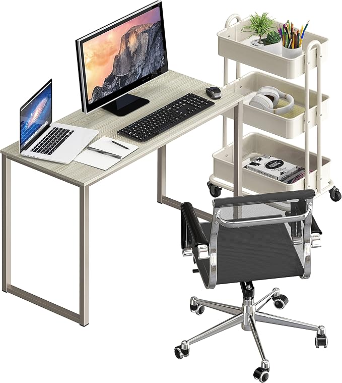 SHW Home Office 32-Inch Computer Desk, Maple